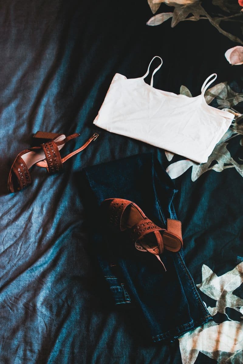 White Crop Top — flat-lay input